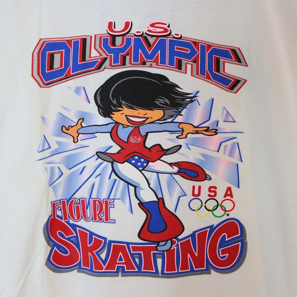 USA Olympics Figure Skating Athens 2004 JA White Youth Kids T-Shirt